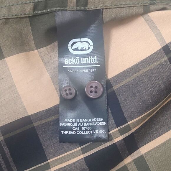 New With Tags Men's Size 2XL Long‎ Sleeve Woven Collared Button Down Shirt - Picture 16 of 17